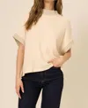 Project Social T Everly Mixed Rib Tee In Cream In Neutral