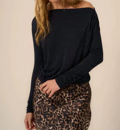 Project Social T Feeling It Long Sleeve Top In Navy