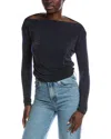 Project Social T Feeling It Off-shoulder Top In Blue