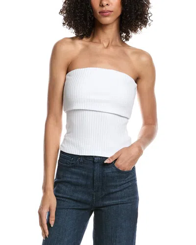 Project Social T Filomena Rib Tube Top In White