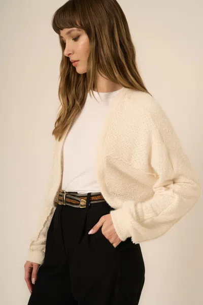 Project Social T First Dibs Chenille Cardi In Neutral