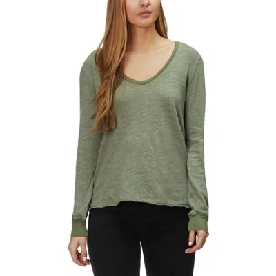 Project Social T Found My Sass Long-sleeve Top In Rosemary In Green