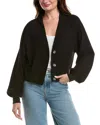 Project Social T Francina Button Front Cardigan In Black
