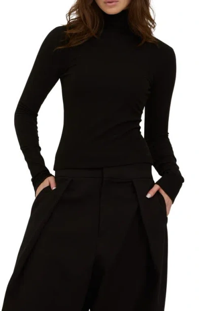Project Social T Franklin Turtleneck Knit Top In Black
