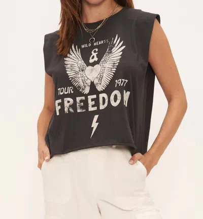 Project Social T Freedom Muscle Tank Top In Black