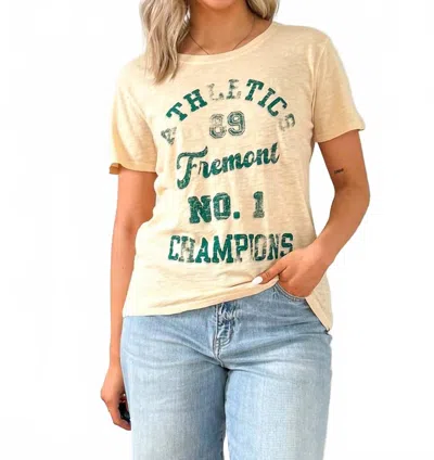 Project Social T Freemont Athletics Tee In White In Neutral