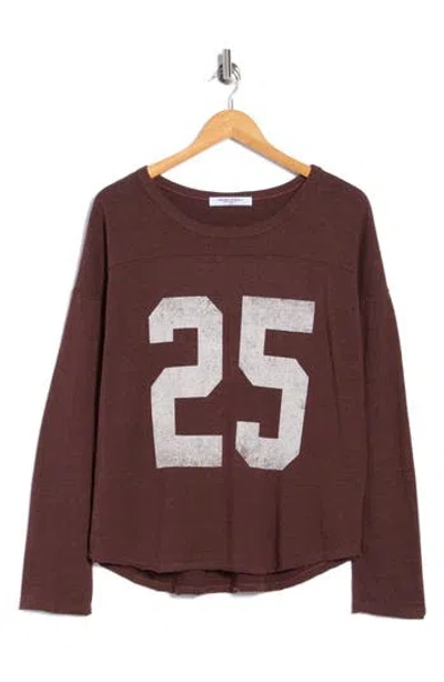 Project Social T Game On Slouchy Long Sleeve T-shirt In Brown