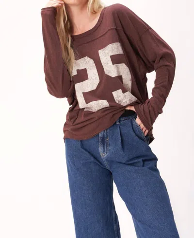 Project Social T Game On Slouchy Top In Spiced Copper In Brown