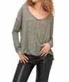 Project Social T Get Up And Go Top In Willow Ash In Green
