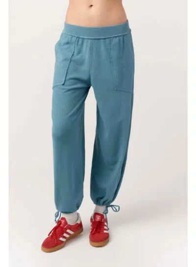 Project Social T Going Places Textured Pant In Alpine Blue