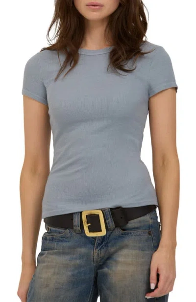 Project Social T Griffith Rib Baby T-shirt In Smokey Blue