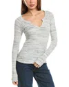 Project Social T Haleigh Marled Rib Top In Gray