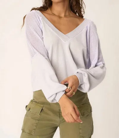 Project Social T Harley Seamed Pullover In Ice Blue