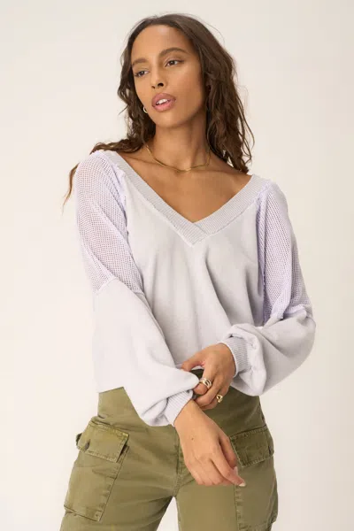 PROJECT SOCIAL T HARLEY SEAMED V-NECK PULLOVER