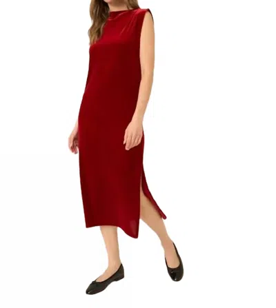 Project Social T Heading Out Dress In Red Currant In Brown