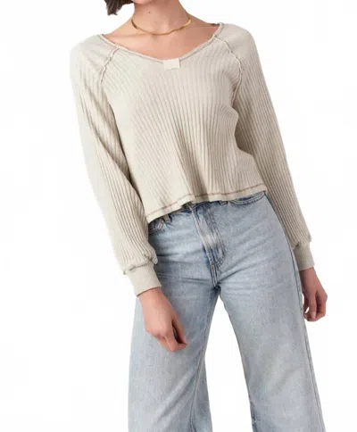 Project Social T Homebody V-neck Sweatshirt In Ash In Gray