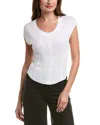 Project Social T Hooked On You Textured Rib T-shirt In White