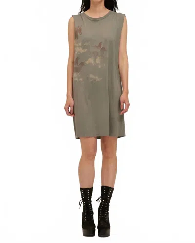 Project Social T Horses Tank Dress In Nickel In Gray