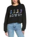 Project Social T Howdy Boots Raw Edge Sweatshirt In Black