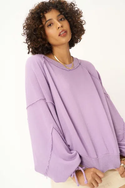 Project Social T Idris Tie Sleeve Sweatshirt In Multi