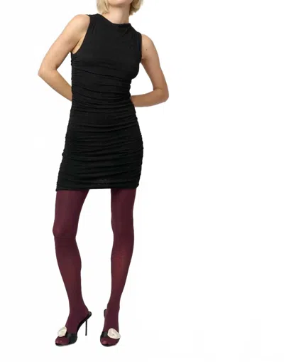 Project Social T In The Groove Lurex Dress In Black