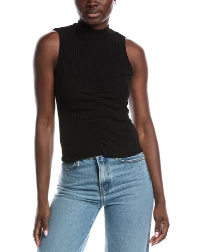 Project Social T In Your Head Ruched Front Sweater In Black