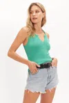 Project Social T Inca Rib Tank In Green