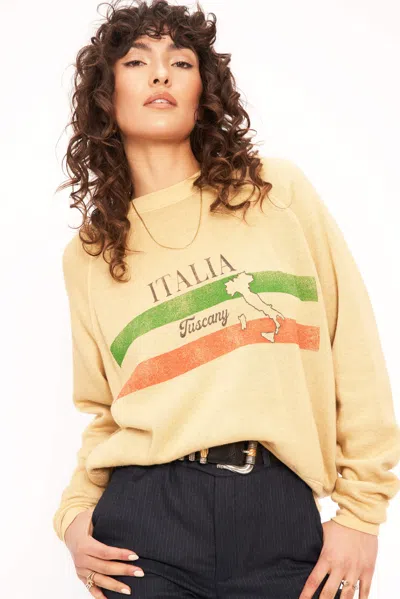 Project Social T Italia Easy Fit Sweatshirt In Yellow
