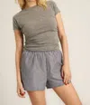 Project Social T Izzie Baby Tee In Heathered Mother Of Pearl