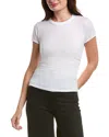 Project Social T Izzie Ruched Baby T-shirt In White