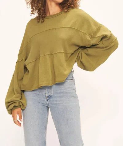 Project Social T Jai Seamed Sweatshirt In Seaweed In Green
