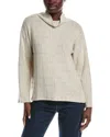 Project Social T Juniper Brushed Funnel Neck Pullover In White