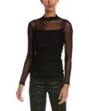 Project Social T Just Float Mesh Top In Black