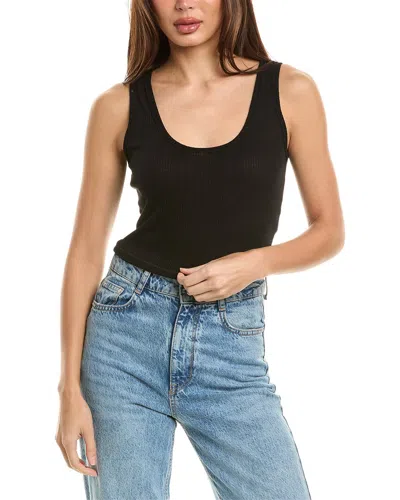 Project Social T Just Relax Seamed Rib Tank In Black