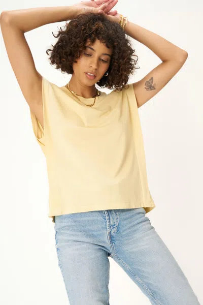 Project Social T Keeper Crew Neck Tank In Yellow
