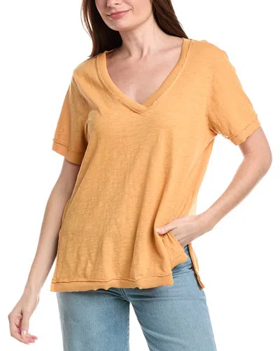 Project Social T Knock Out V Neck T-shirt In Brown