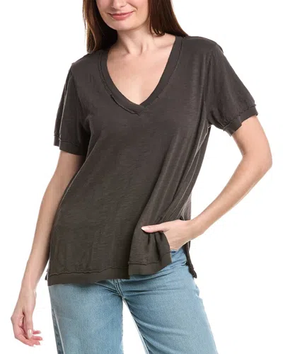 Project Social T Knock Out V Neck T-shirt In Black