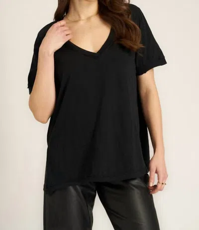 Project Social T Knockout Vneck Tee In Black