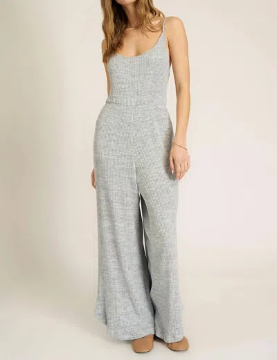 Project Social T Last Dance Jumpsuit In Blue Dusk In Gray