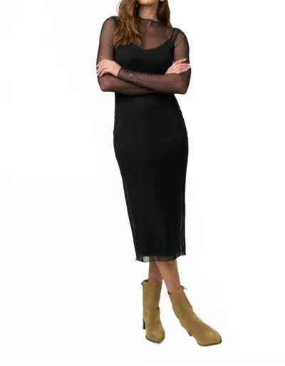 Project Social T Layered Mesh Dress In Black