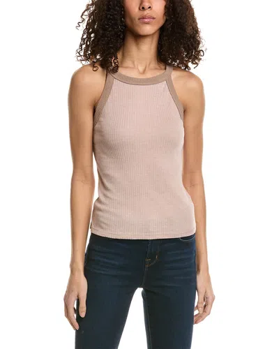Project Social T Left Field Rib Tank In Beige