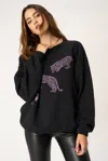 Project Social T Leopards Oversized Sweatshirt In Black