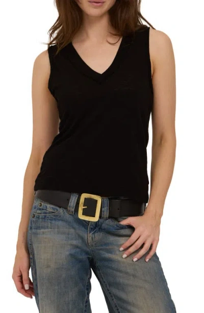 Project Social T Let Me Know Cotton Slub Tank In Black