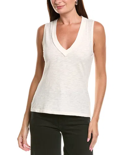 Project Social T Let Me Know Slub V Neck Tank In Neutral