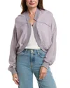 Project Social T Leyenda Seamed Shrug Cardigan In Gold