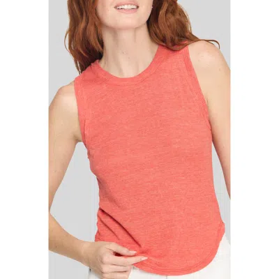Project Social T Libra Textured Rib Ringer Tank In Neutral