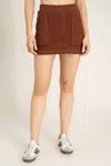 Project Social T Lillian Mini Skirt In Brown In Brown
