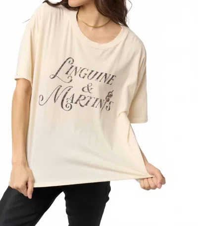 Project Social T Linguine & Martinis Tee In Cream In Neutral