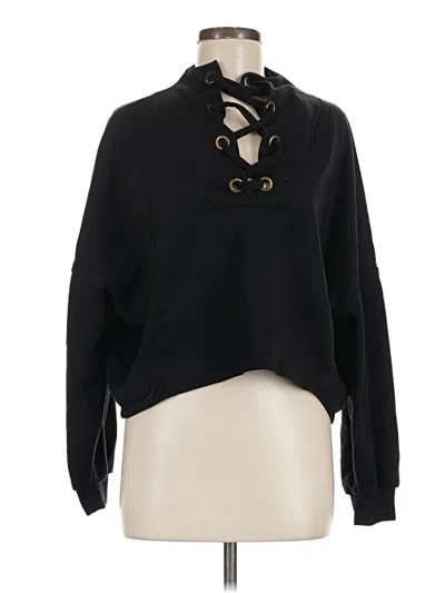 Pre-owned Project Social T Long Sleeve Blouse In Black
