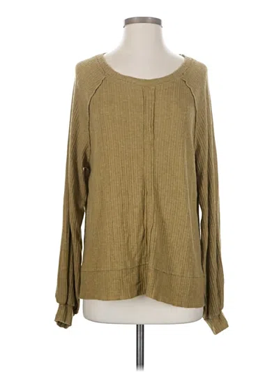 Project Social T Long Sleeve Blouse In Brown